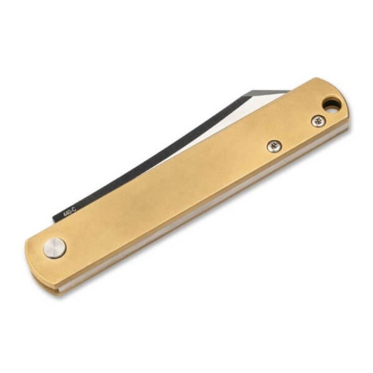 Boker Zenshin 42 Brass - 440C / Slipjoint - Image 2